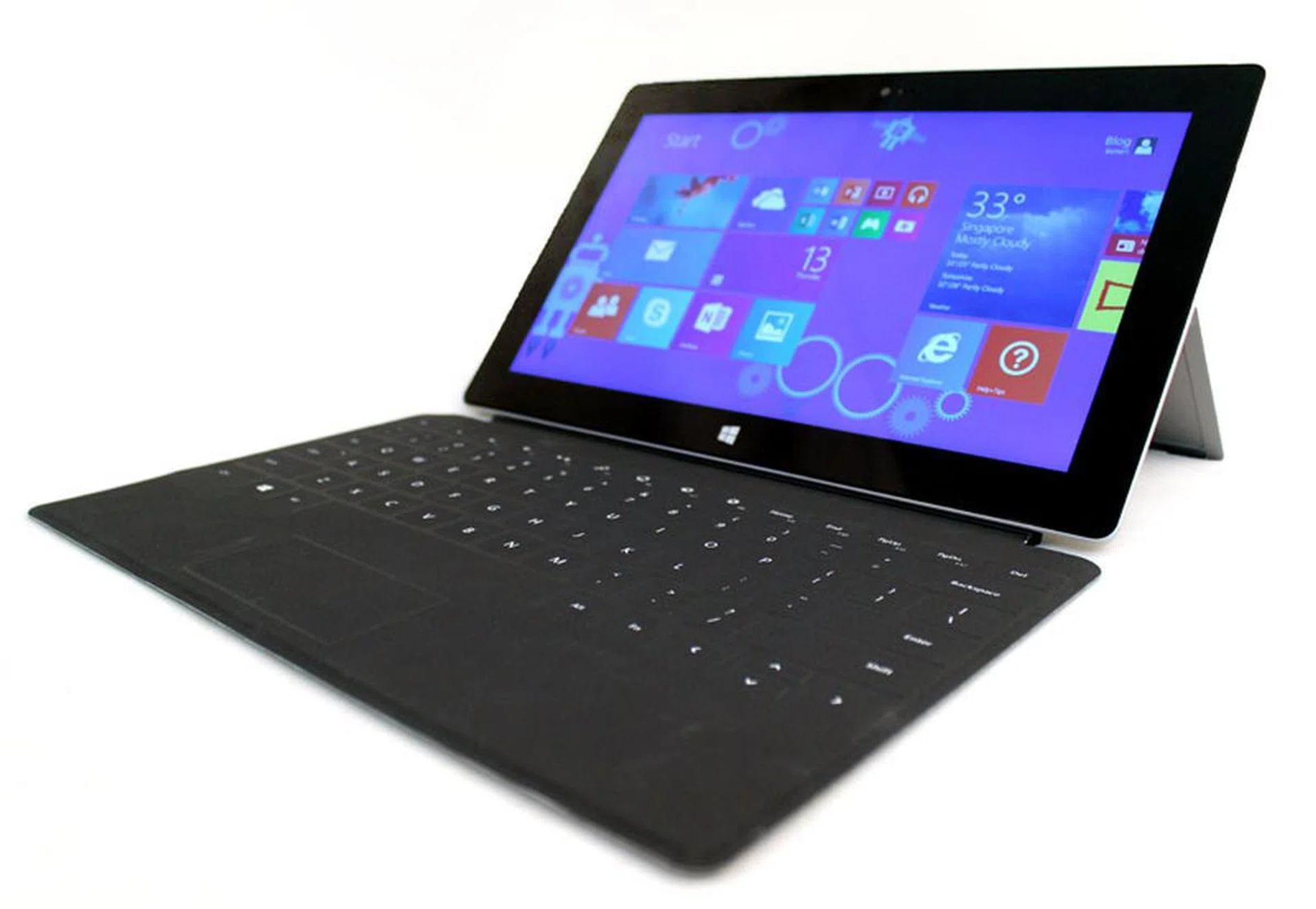 The touch sensitive Touch cover is a bit cheaper, but takes a while to get used to as it has absolutely no tactile feedback.