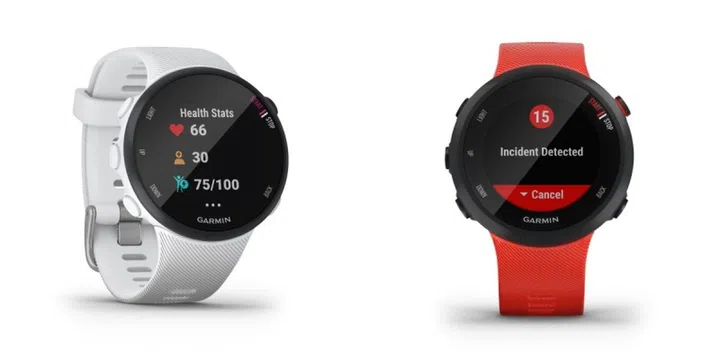 The Garmin Forerunner 45s (left) and Forerunner 45 (right). <br>Image source: Garmin