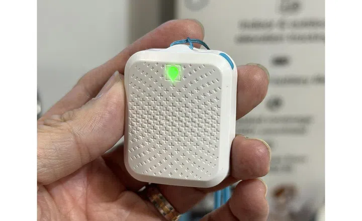 The tiny Tack GPS Plus tracking device.