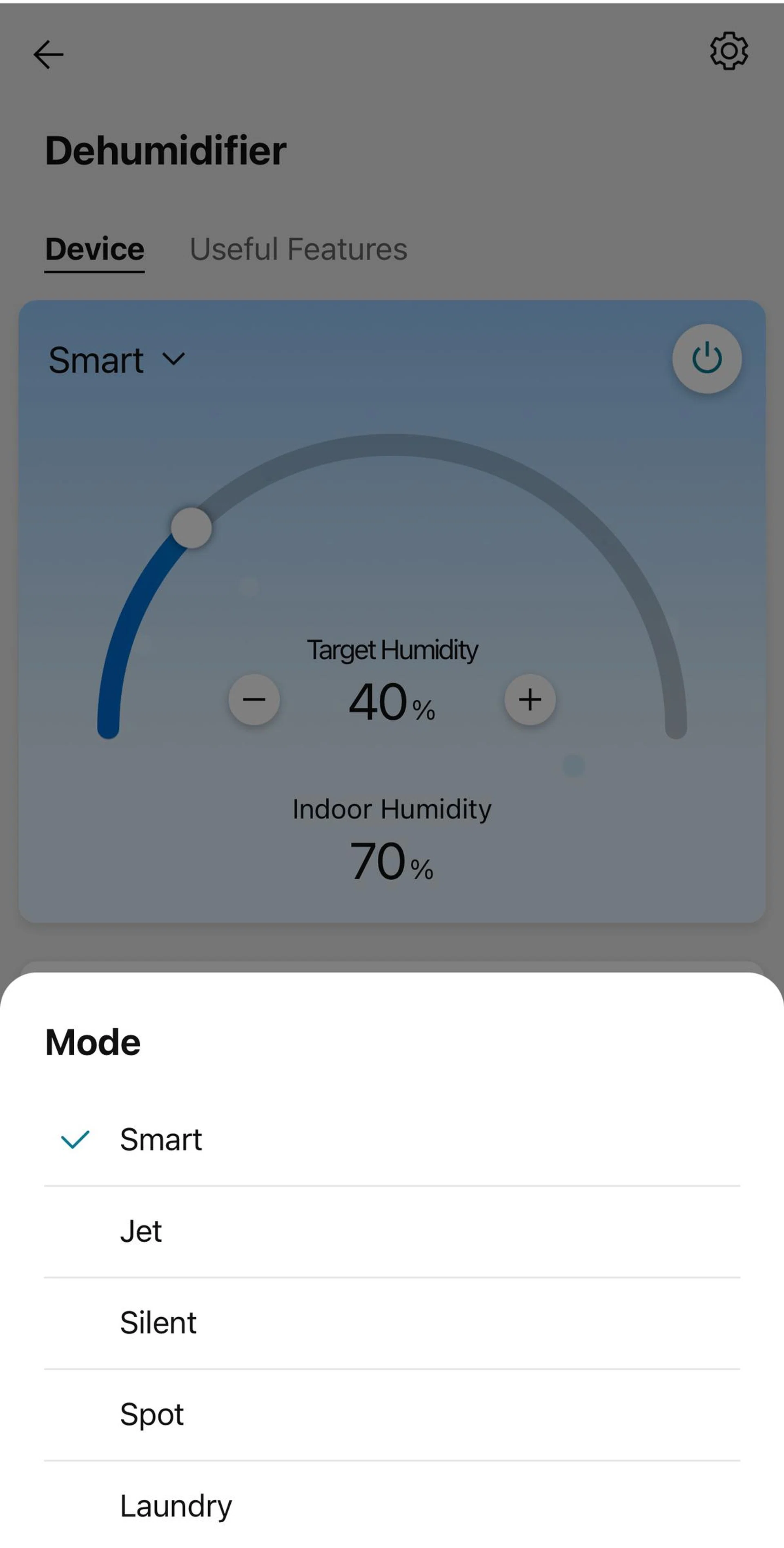 The LG Dehumidifier offers five dehumidification modes for different use cases.