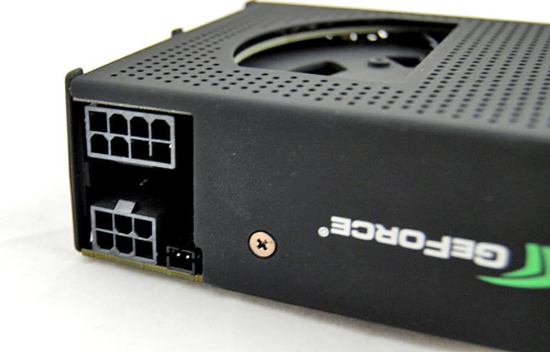 This is one power hungry card. It requires a 6-pin and 8-pin power connector for operation, and we recommend nothing less than a 550W PSU for stable and safe operation.