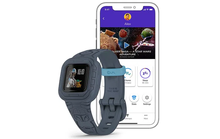 The Mandalorian-themed Vivofit Jr 3.