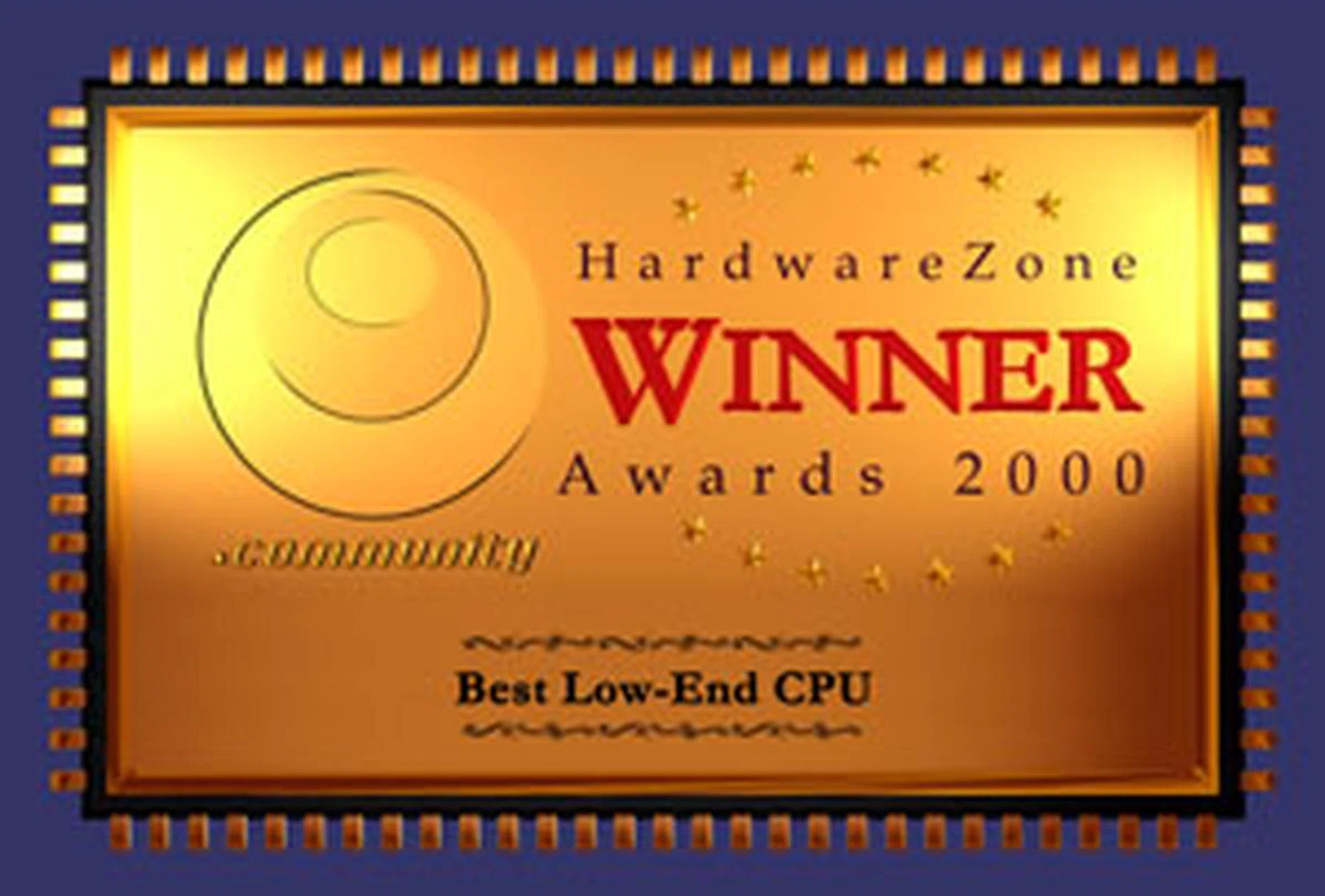 Taking the low-end segment as well was AMD's Duron in our Hardware Zone Awards.