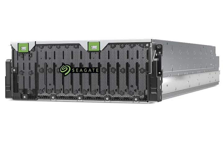 This will ship with an 18TB drive in all 106 bays. Image courtesy of Seagate. 