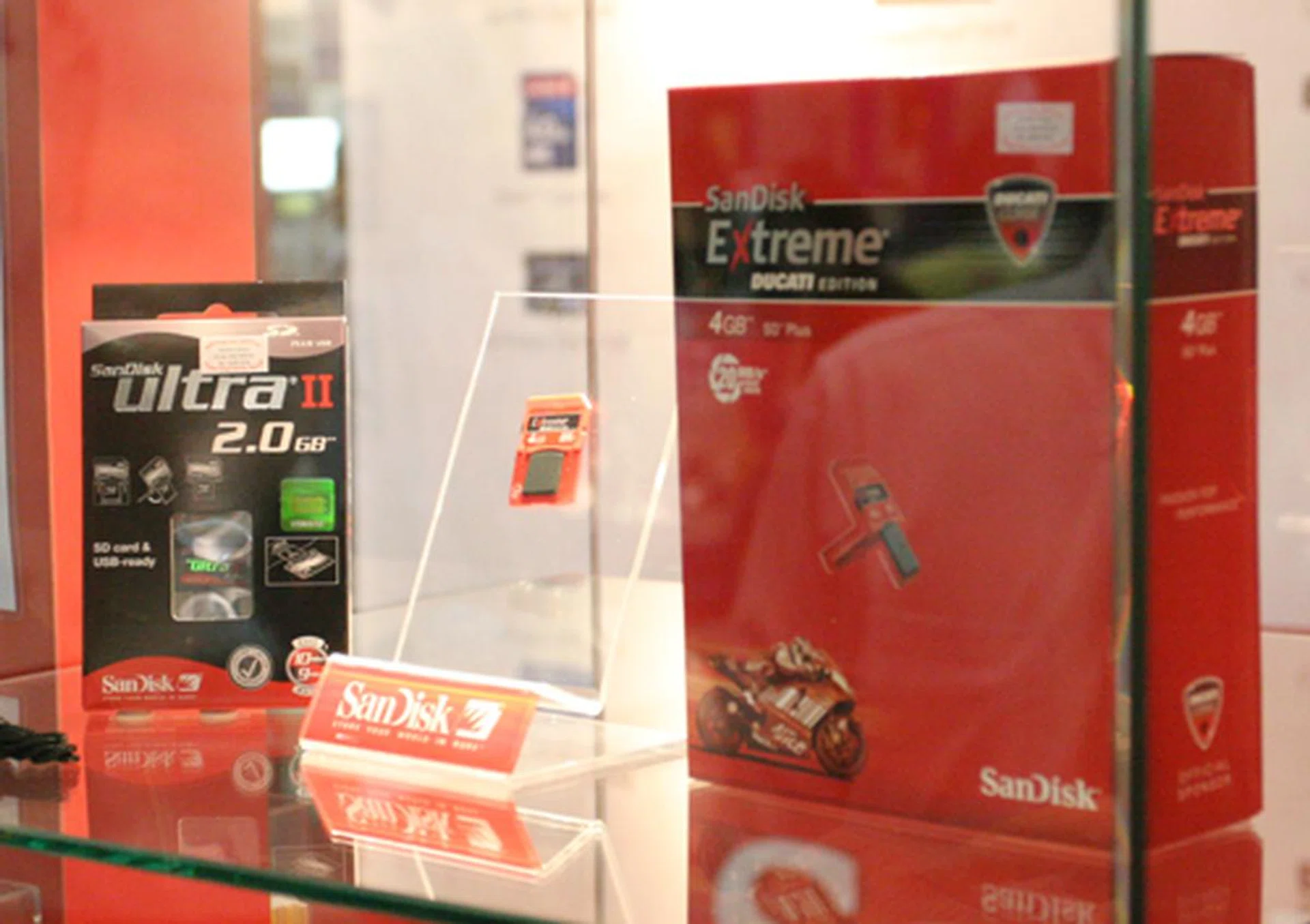  To drive across the notion of blazing performance, SanDisk's Extreme series of flash memory products is designed by world-renowned motocycle designer, Ducati, which is appropriate given Ducati is synonymous with exclusivity and blistering speed.  