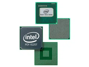 The new Intel Atom E600 SoC processor (formerly codenamed "Tunnel Creek") with the Intel Platform Controller Hub (PCH) EG20T targeted at the embedded market segment.