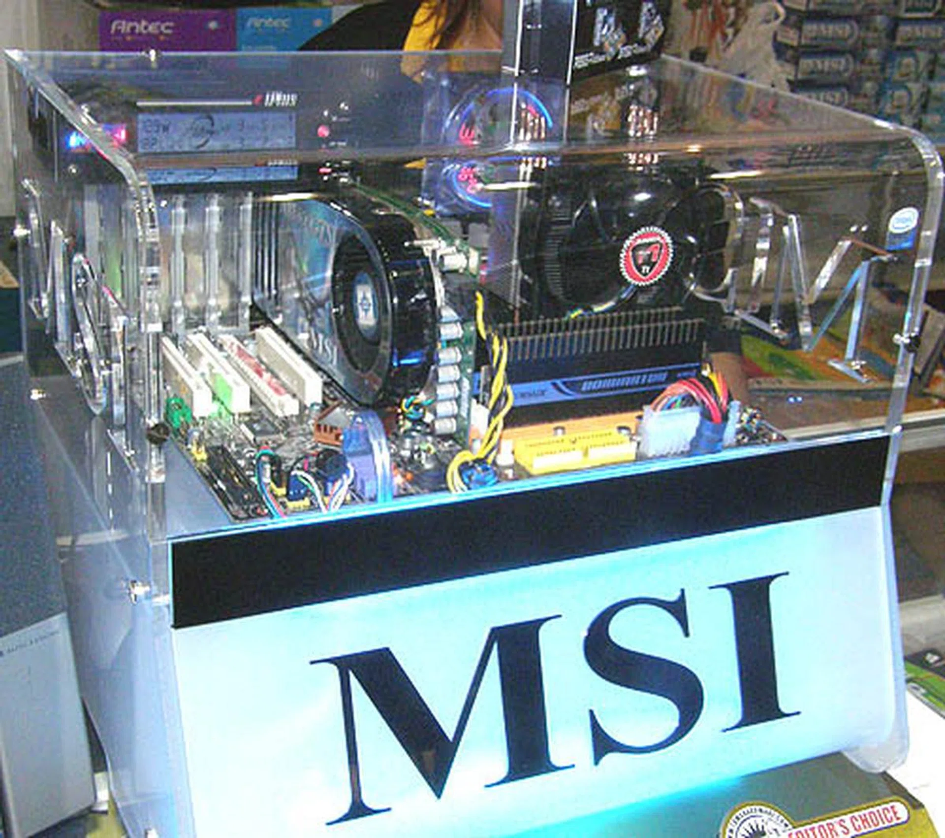  This demonstration system shows that you can assemble a complete PC using components distributed solely by Corbell.  