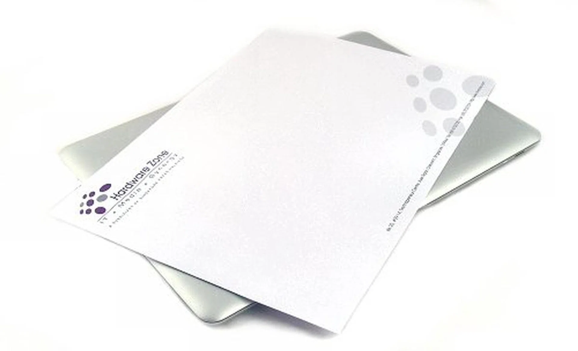 Before we handed back the MacBook Air, we just had to try our own envelop test.