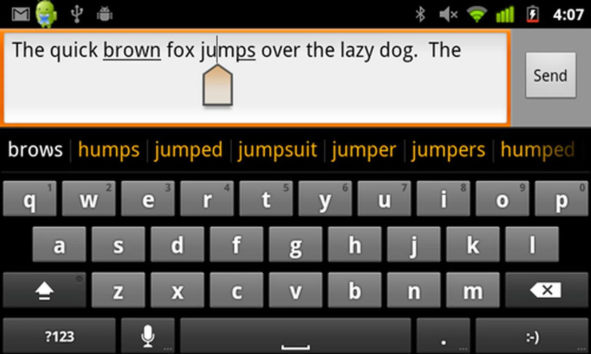 A redesigned keyboard doesn't do much for typing speeds, but it manages to auto-correct most of our typos.