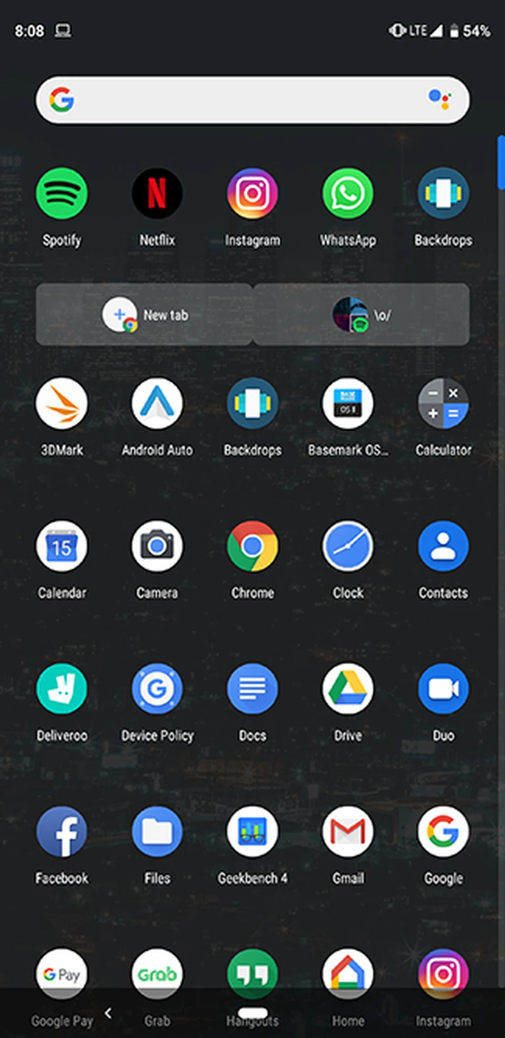 Google thinks I should open a new Chrome tab for some reason.