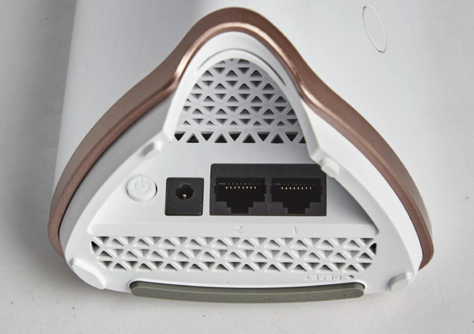 At the bottom of each unit are two Gigabit Ethernet ports.