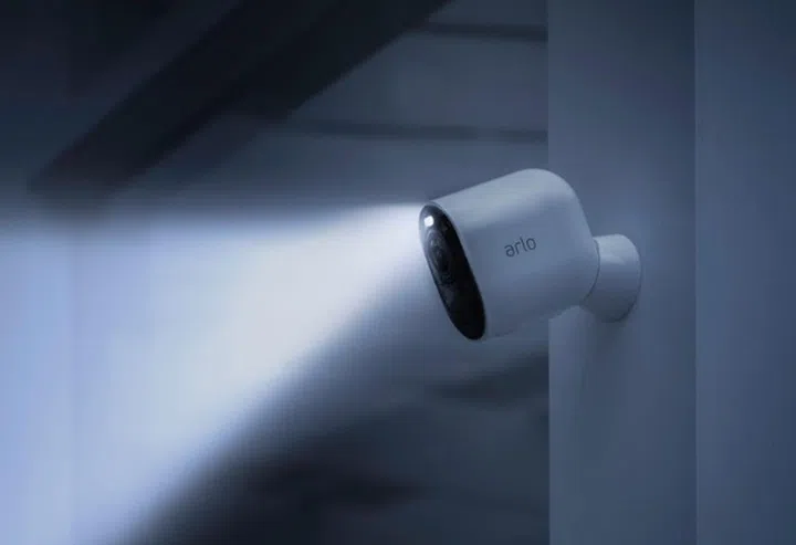 The Arlo Ultra has a built-in spotlight. (Image source: Arlo)