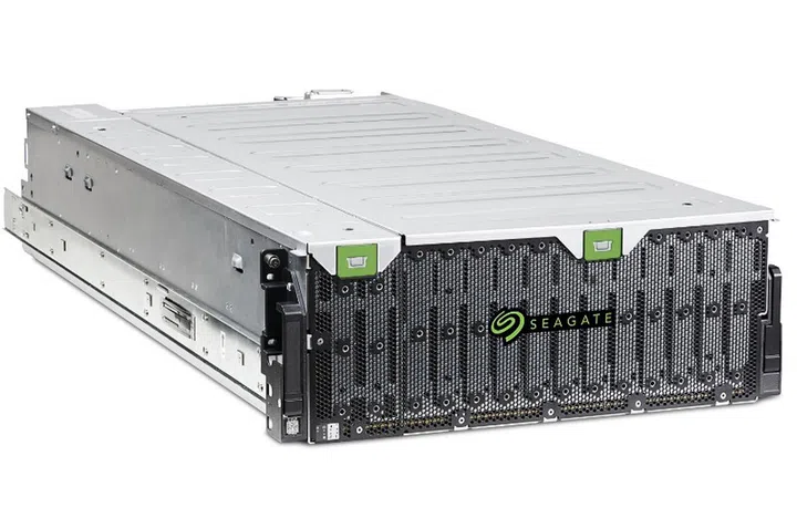 This self-healing SAN will arrive in July. Image courtesy of Seagate. 