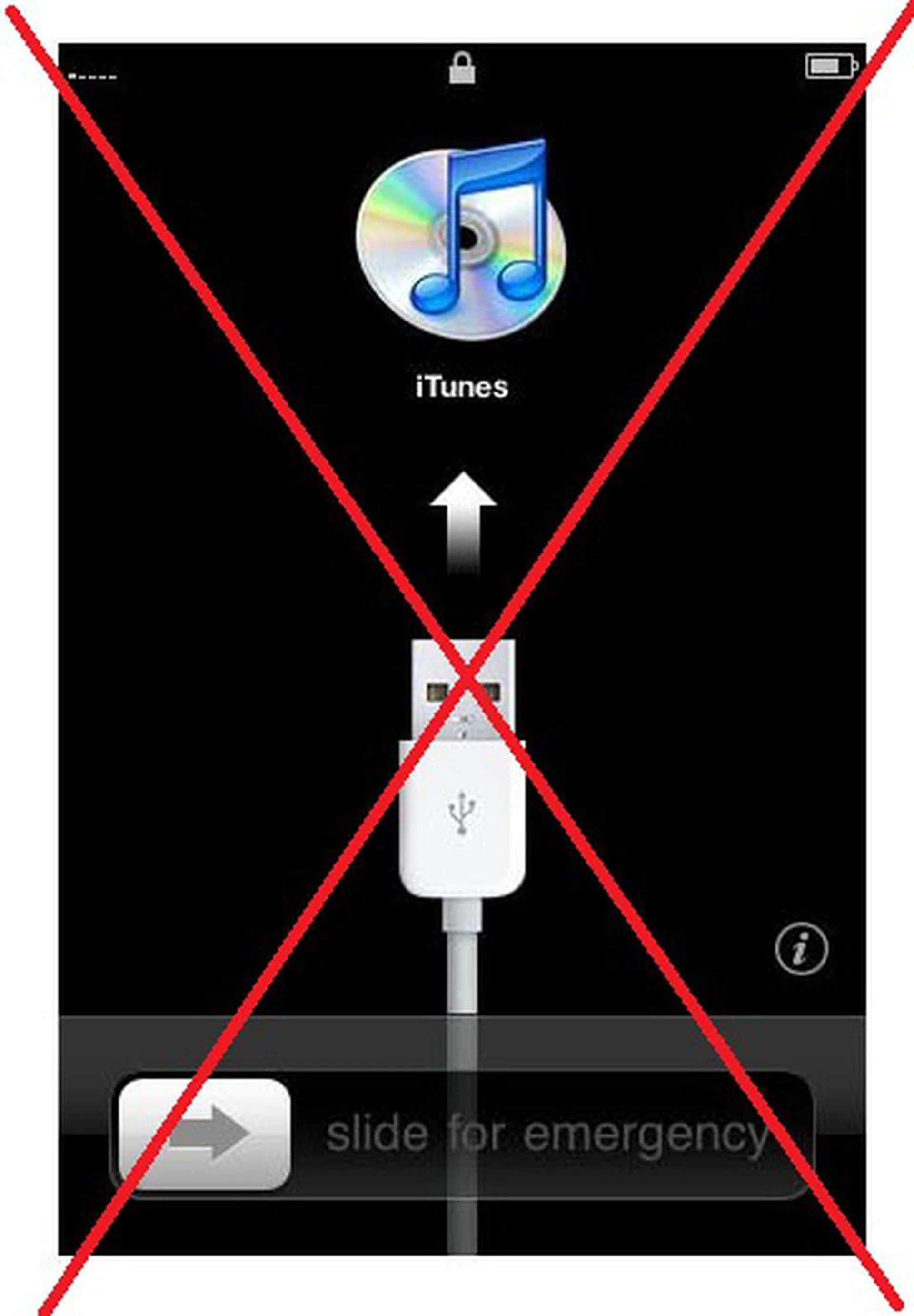 Say goodbye to this welcome screen that prompts you to connect your new iOS device to iTunes for an initial sync.