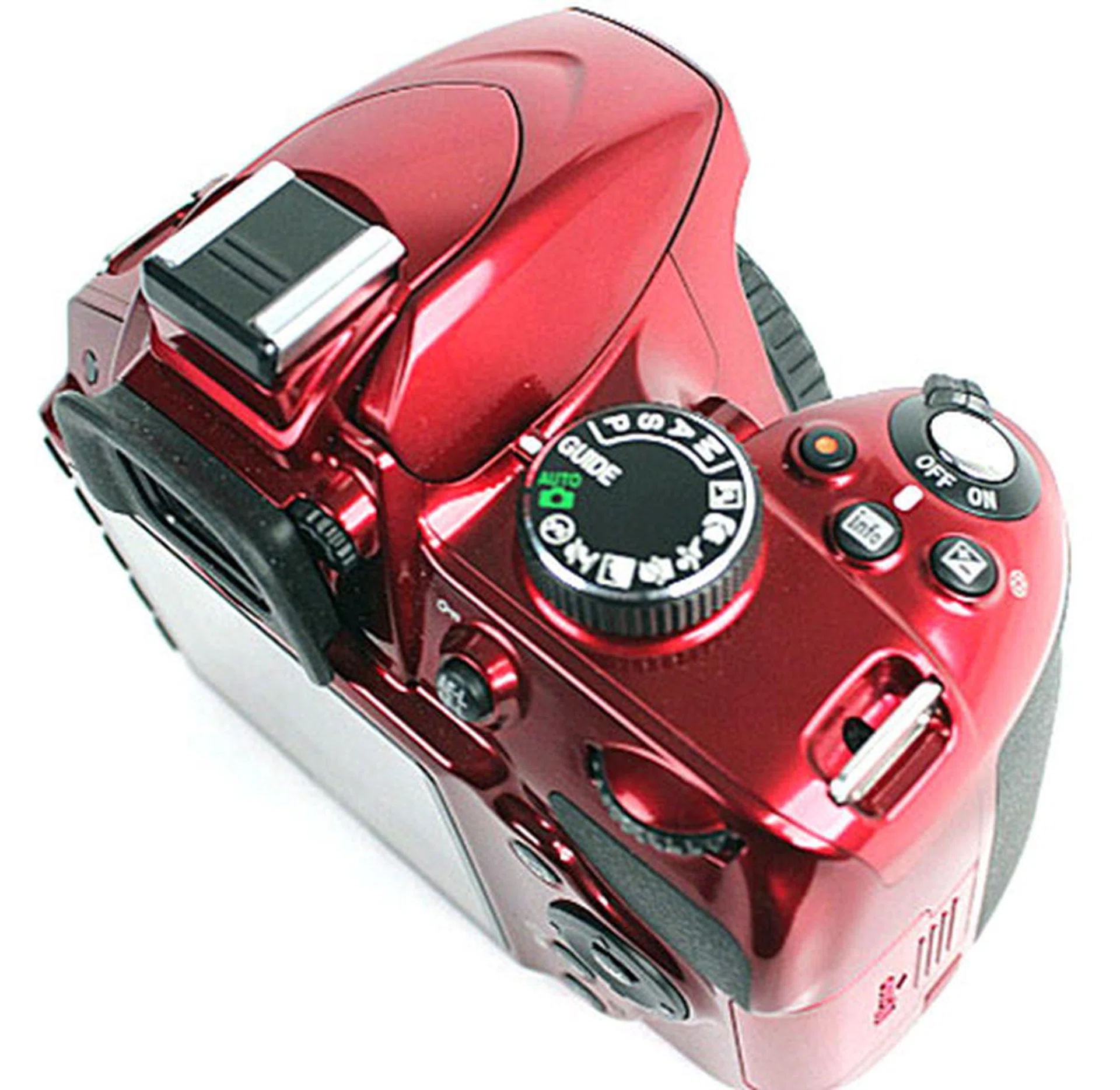 The video record button is now located behind the shutter release button, so it's quick and easy to start recording video.