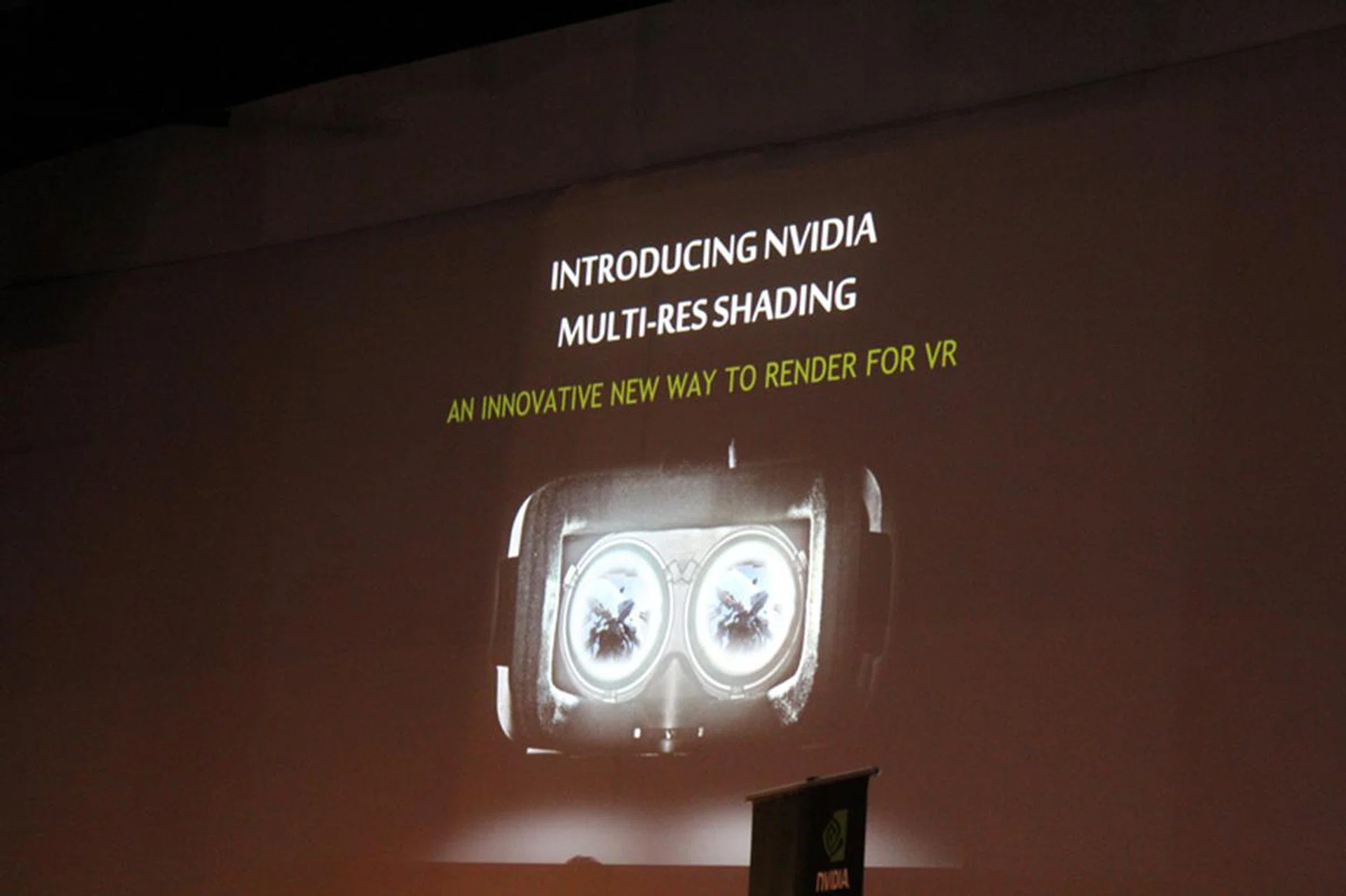 Multi-res shading uses multiple resolutions, so as not to tax the system.