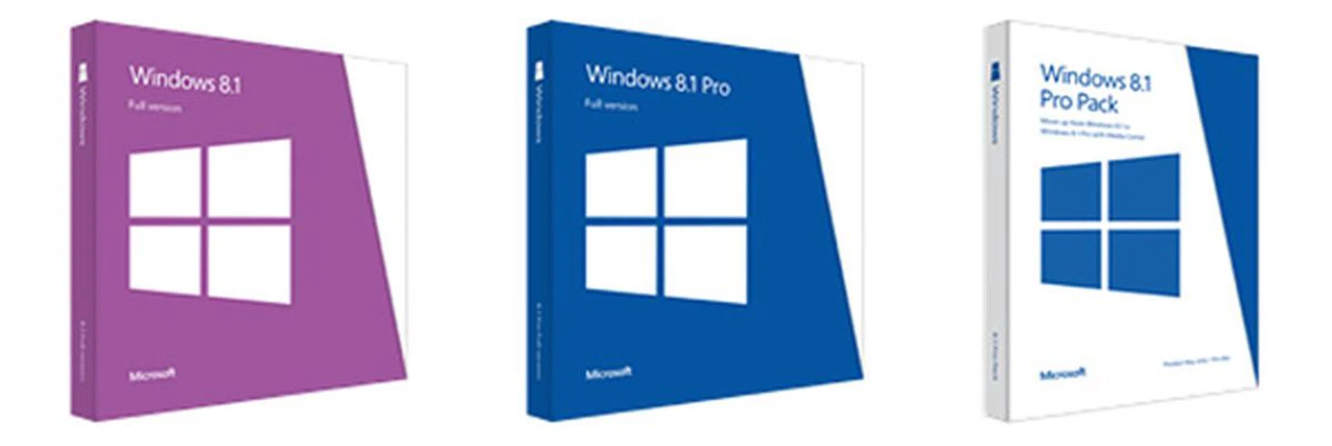The retail packaging for Windows 8.1. (Image source: Microsoft.)