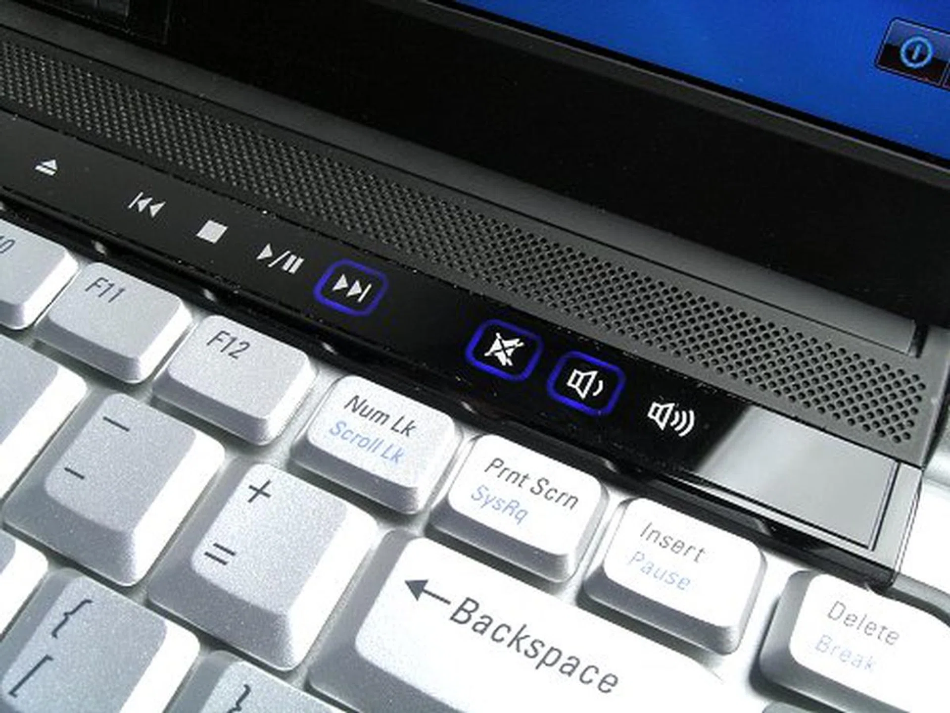 Glossy touch sensitive buttons to light up your life.