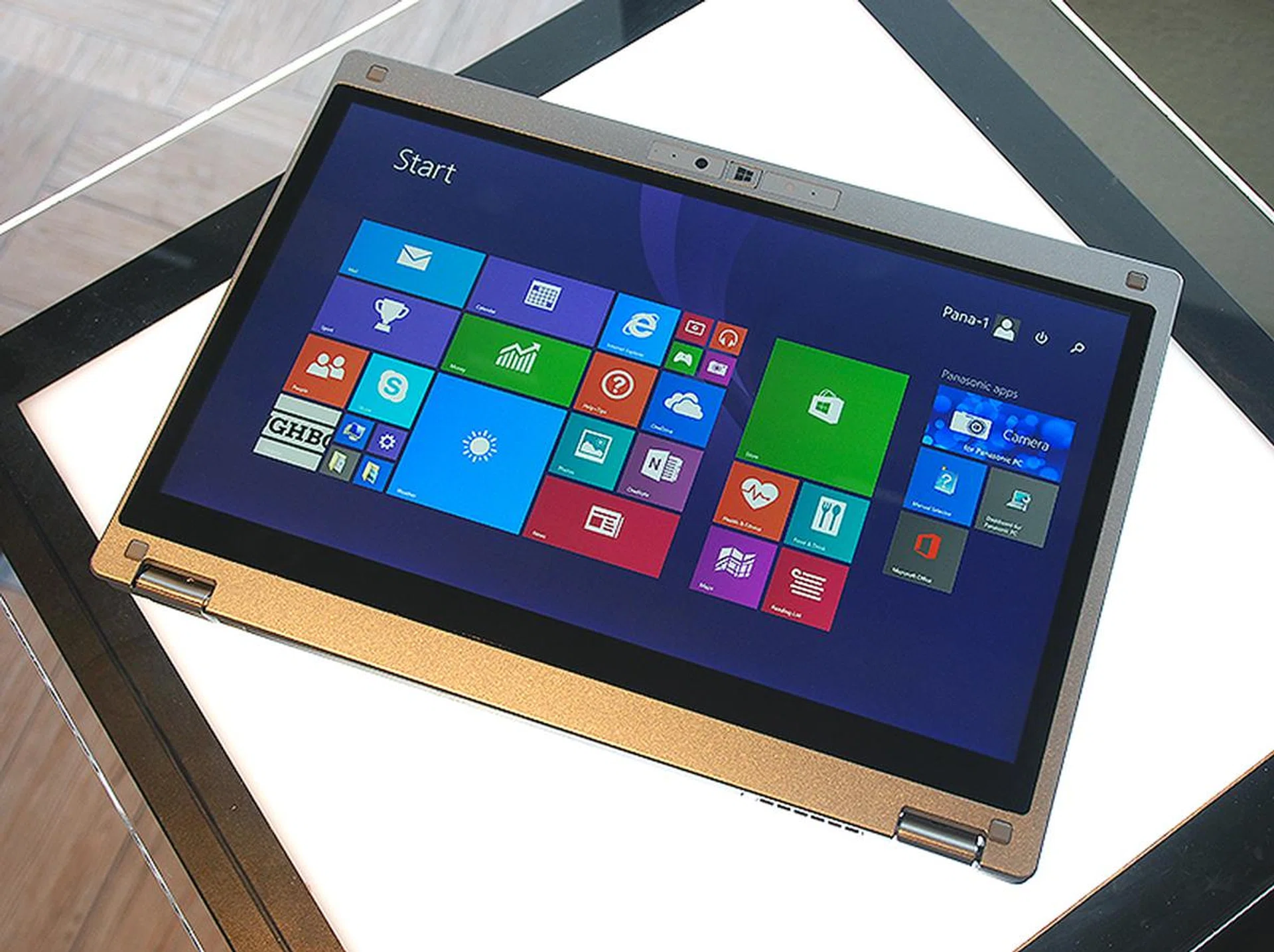 The Toughbook CF-MX4 "folds" to become a tablet.