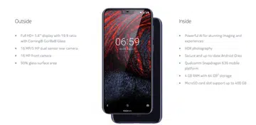 The Nokia 6.1 Plus. <br>Image source: Nokia