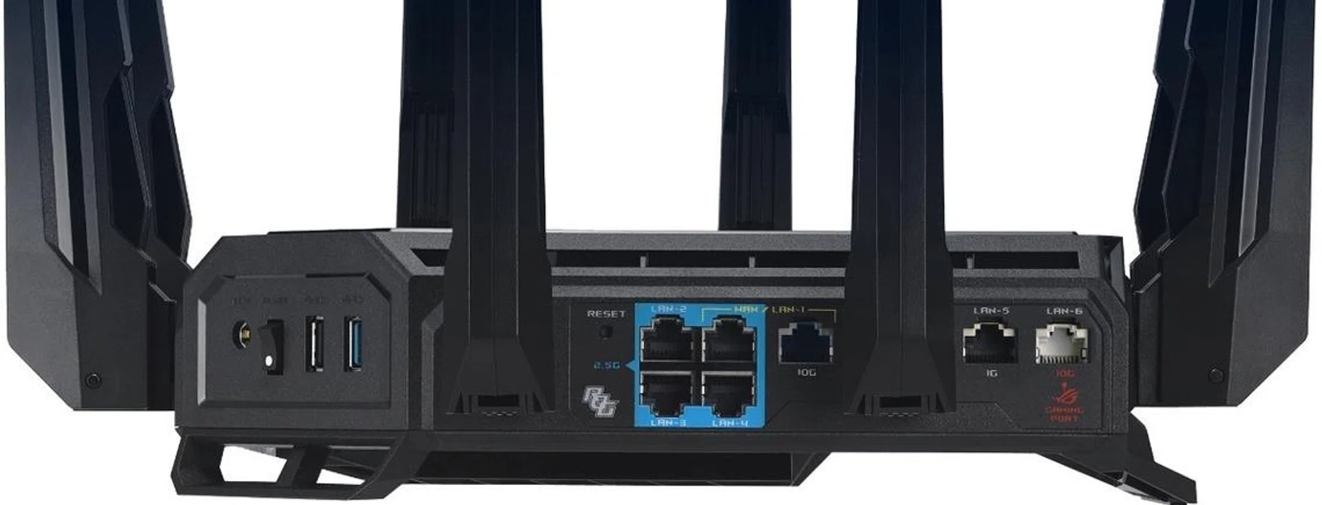 ASUS ROG Rapture GT-BE98 ports