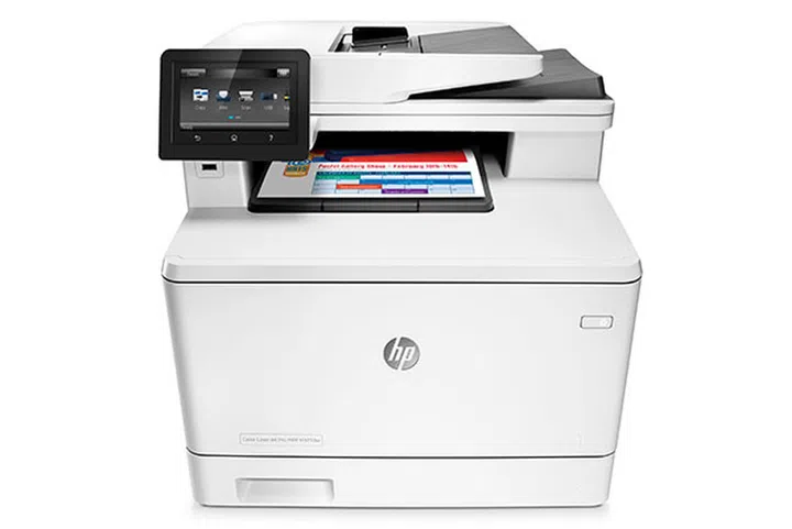 The LaserJet Pro MFP M377 series printer is a multi-function color printer for small and medium business printing up to 4,000 pages per month. It offers an attractive combination of fast first-page-out from sleep, speedy duplex printing, and low total energy consumption. (Image Source: HP)