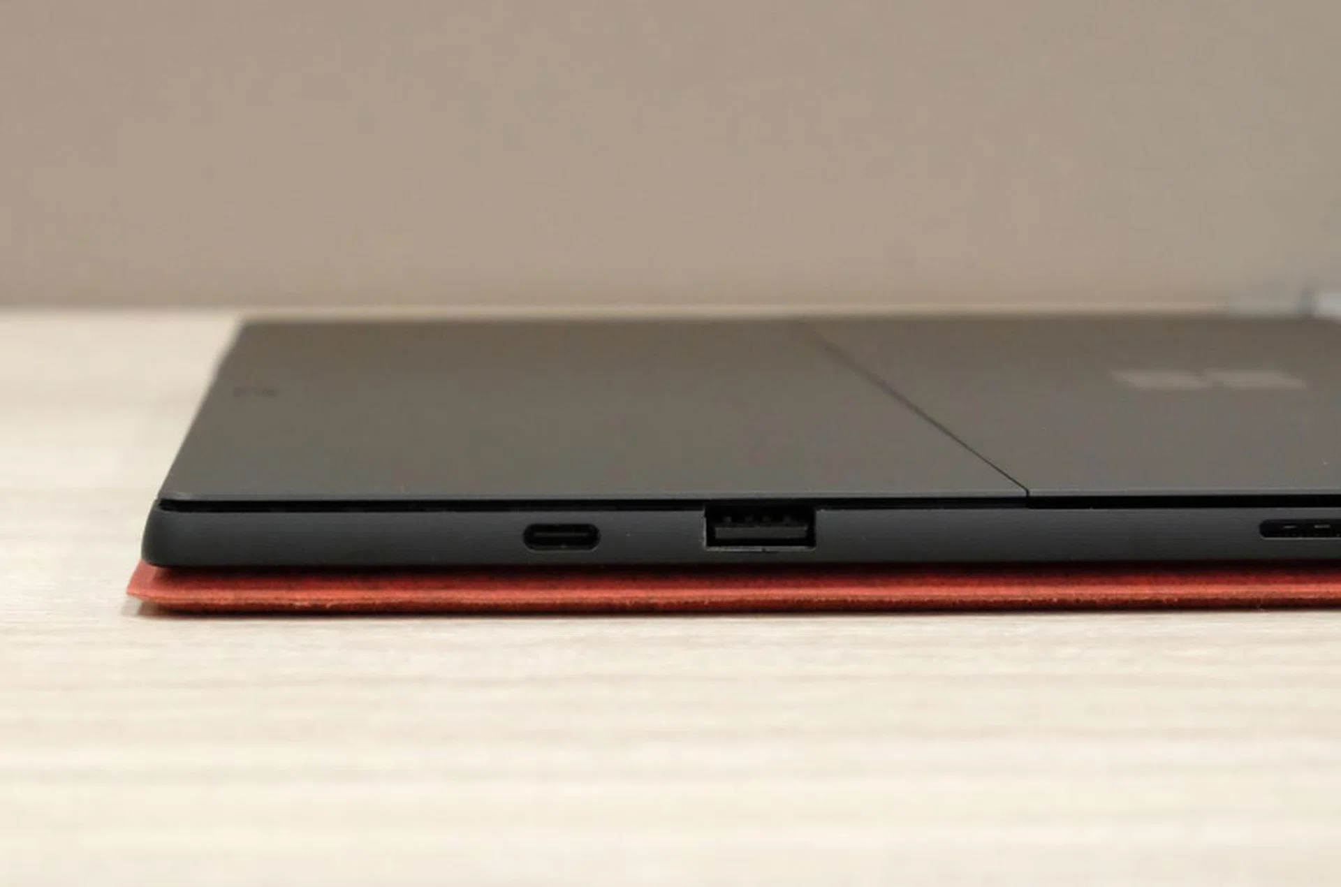 Thickness is unchanged and remains the same at 8.5mm. The Surface Pro Type Cover adds about 5mm to bring it to about 13.5mm.