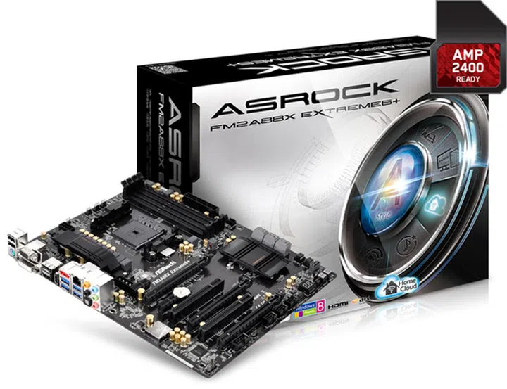 The ASRock ASRock FM2A88X Extreme6+ motherboard. (Image Source: ASRock)