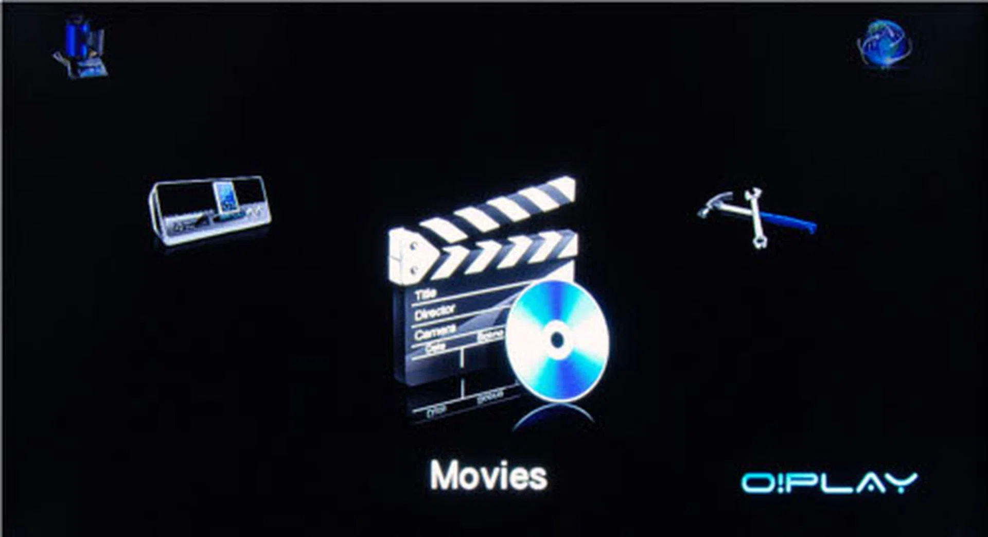 The main screen UI adopts a carousel-like interface.