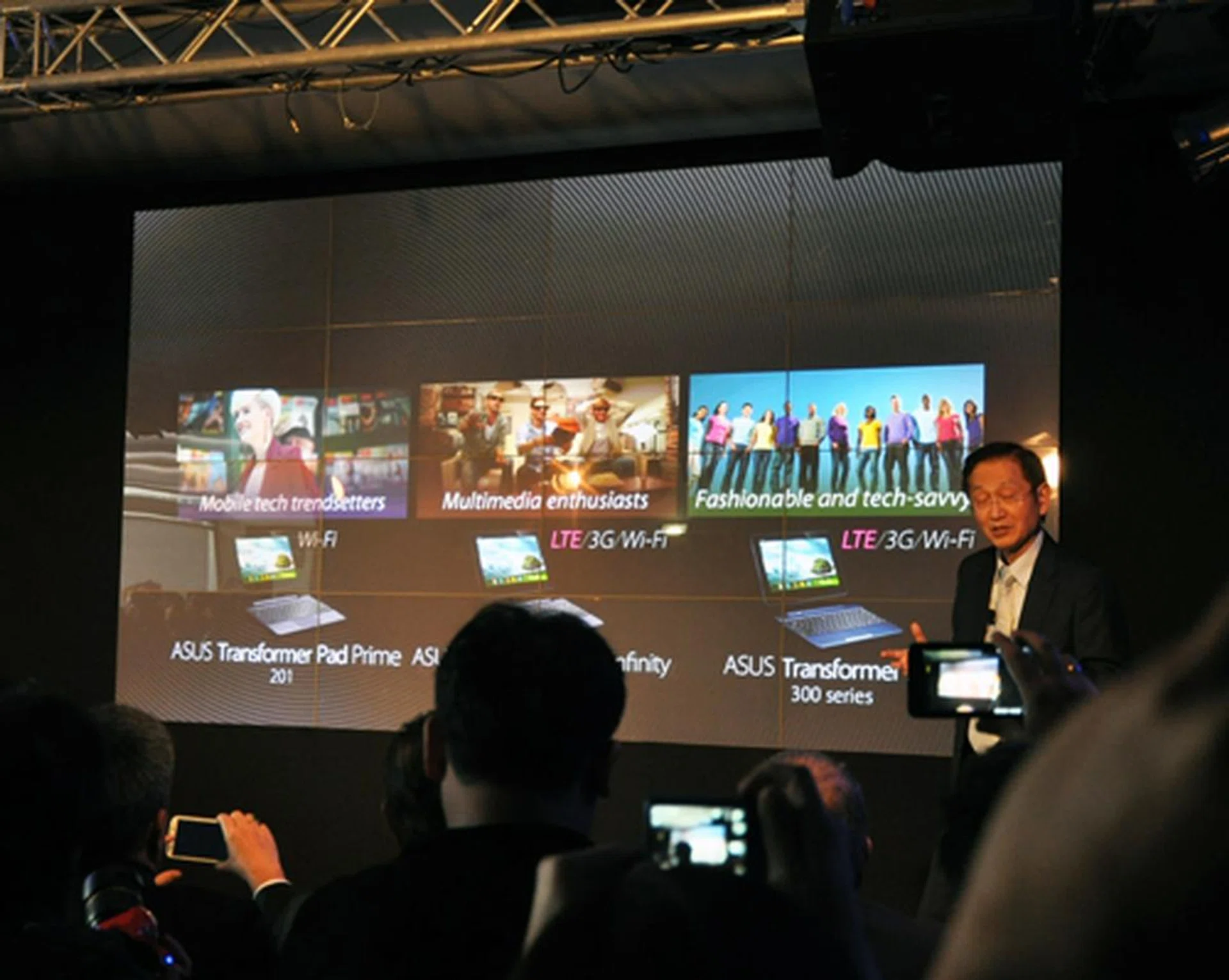 The three Transformer Pad devices are clearly targeted towards different demographics with the ASUS Transformer Pad Prime being the flagship top-end product. The other high-end ASUS Infinity range targets multimedia enthusiasts while the ASUS Transformer Pad 300 series targets a more casual group of users, one that places more emphasis on fashion trends.