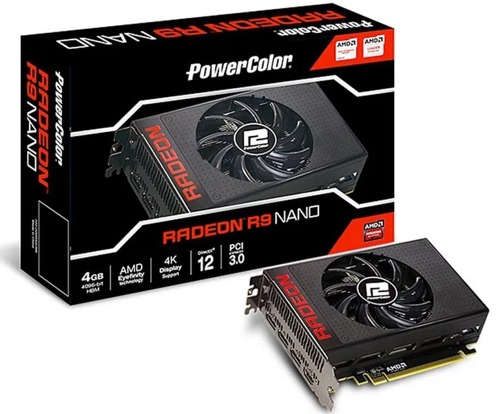 PowerColor R9 Nano 4GB HBM (Image source: PowerColor)