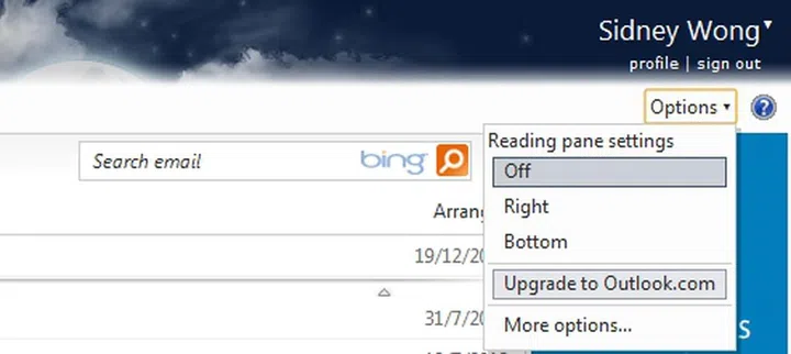 You can upgrade to the new interface of Outlook.com and switch back to Hotmail if you dislike it.