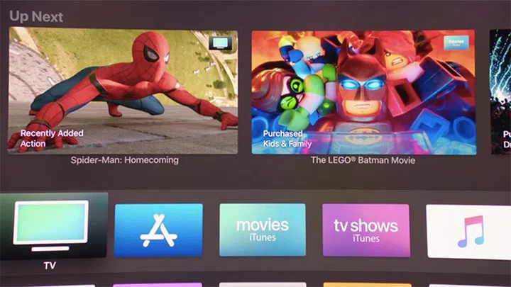 The Apple TV 4K's UI is in 4K (duh).
