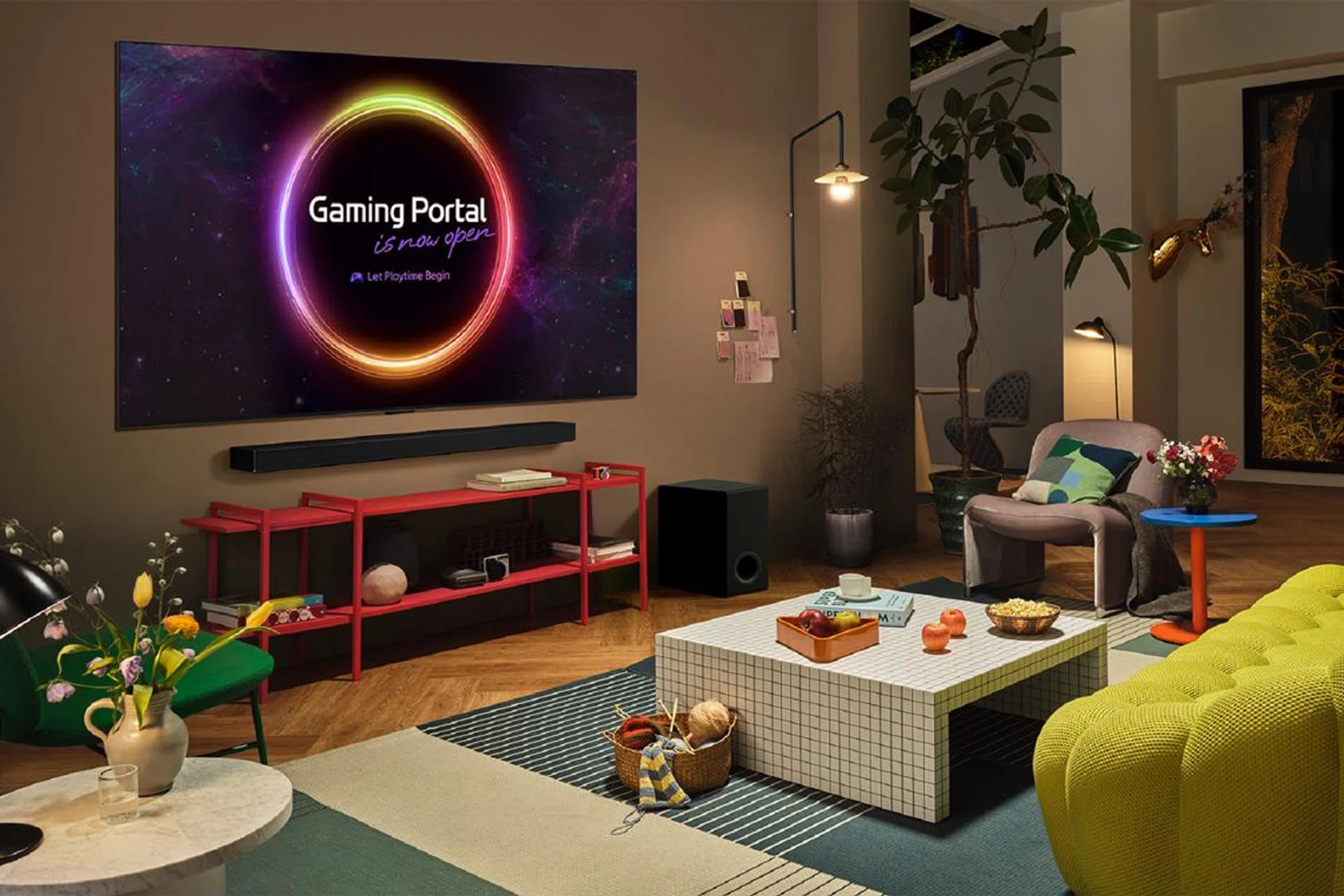 LG's WebOS consolidates all its gaming apps, cloud or otherwise, into a single interface called Gaming Portal. Photo: LG.