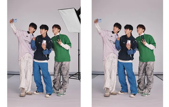 Before and after AI Eraser. (Image Source: OPPO)