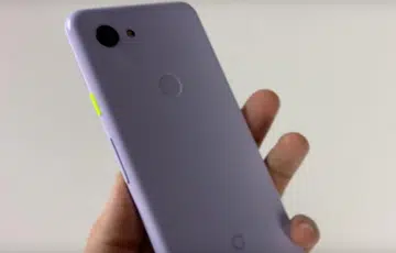 Screenshot taken of the upcoming Google's midrange Pixel 3a from Andro News' YouTube.