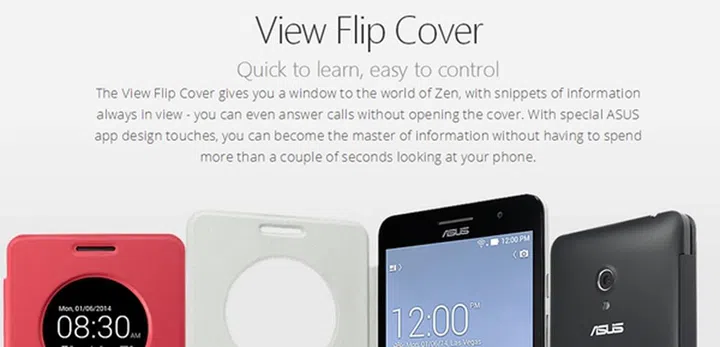 Only the black and white View Flip Covers are sold in Singapore at the moment. <br> Image source: ASUS