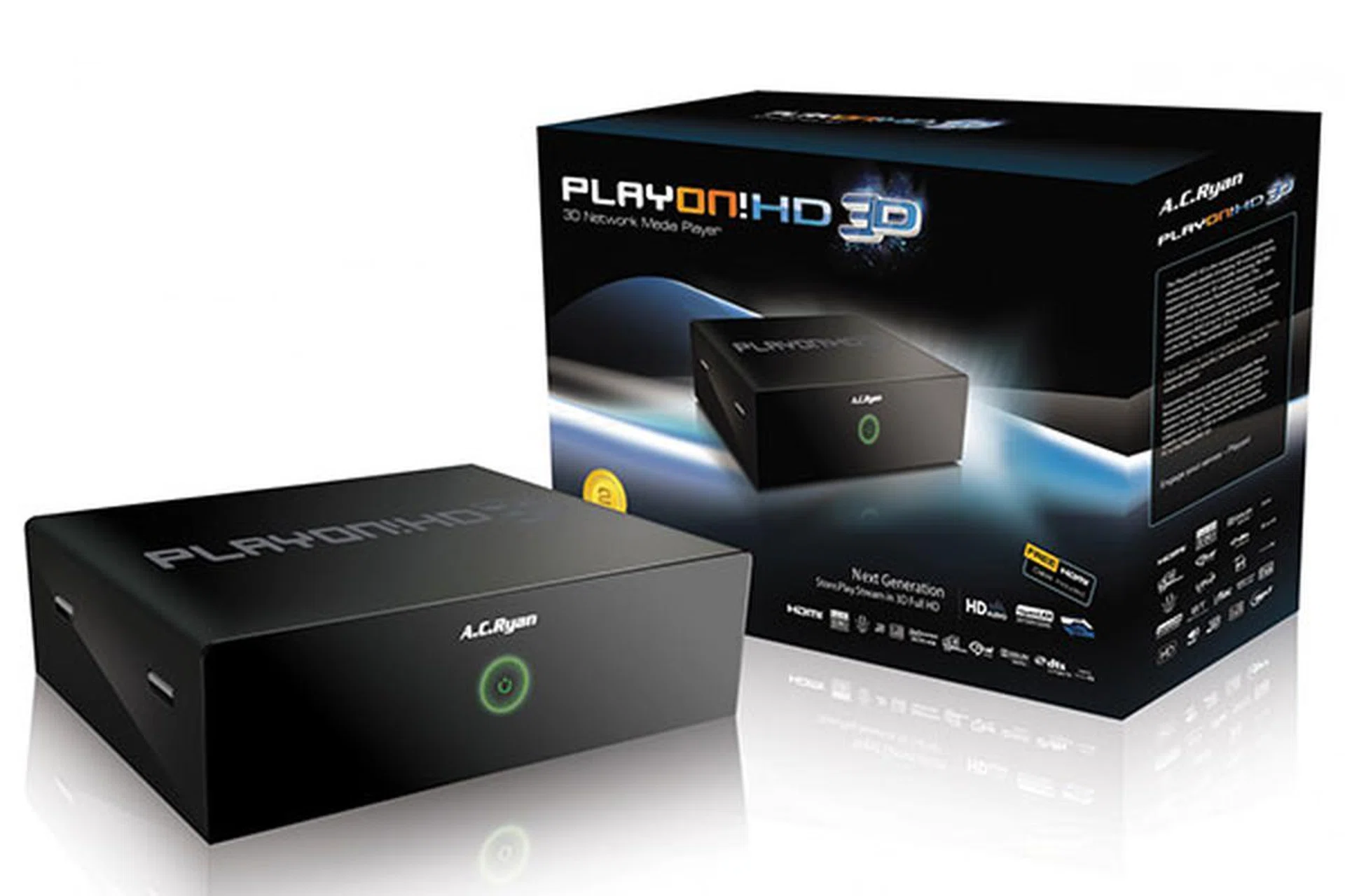 The AC Ryan Playon!HD 3D network media player supports 3D video file playback, has built-in gigabit LAN, and 802.11b/g/n Wi-Fi support. The price? S$249. More about how it fares in the following pages.
