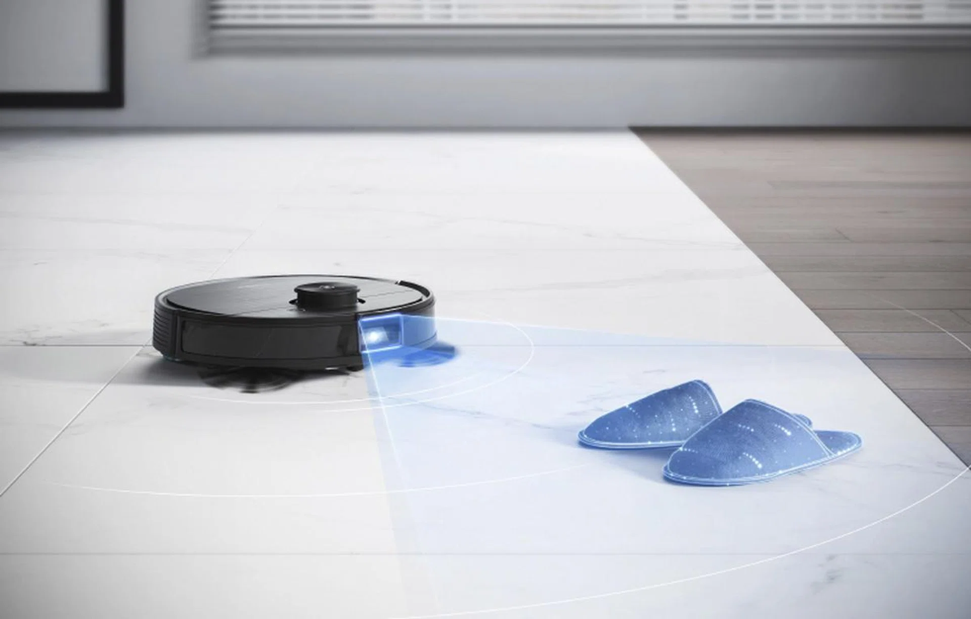 The Deebot Ozmo T8 relies heavily on its camera to look out for and avoid obstacles.