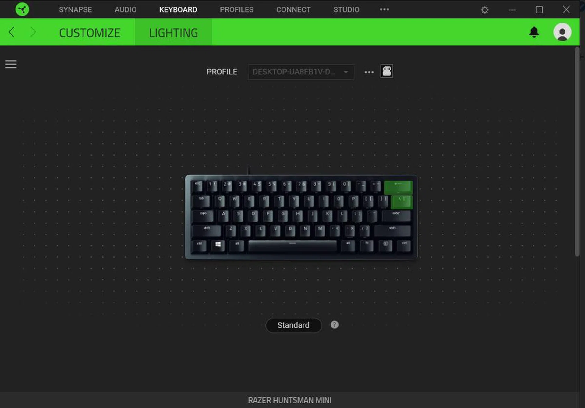You can set your own custom key binds in Synapse 3. 