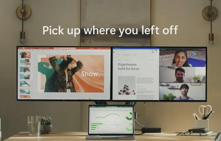 You can continue your work on different devices. 