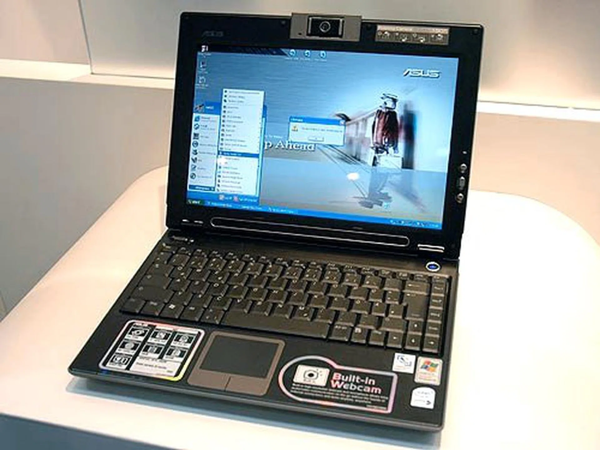 For great video conferencing capabilities, ASUS offers the W5F that comes with a 180 degrees swivel 1.3-megapixel web camera. This ultra-portable notebook features a 12-inch widescreen display and is based on the Intel 945GM Express chipset with an Intel Core Duo processor.