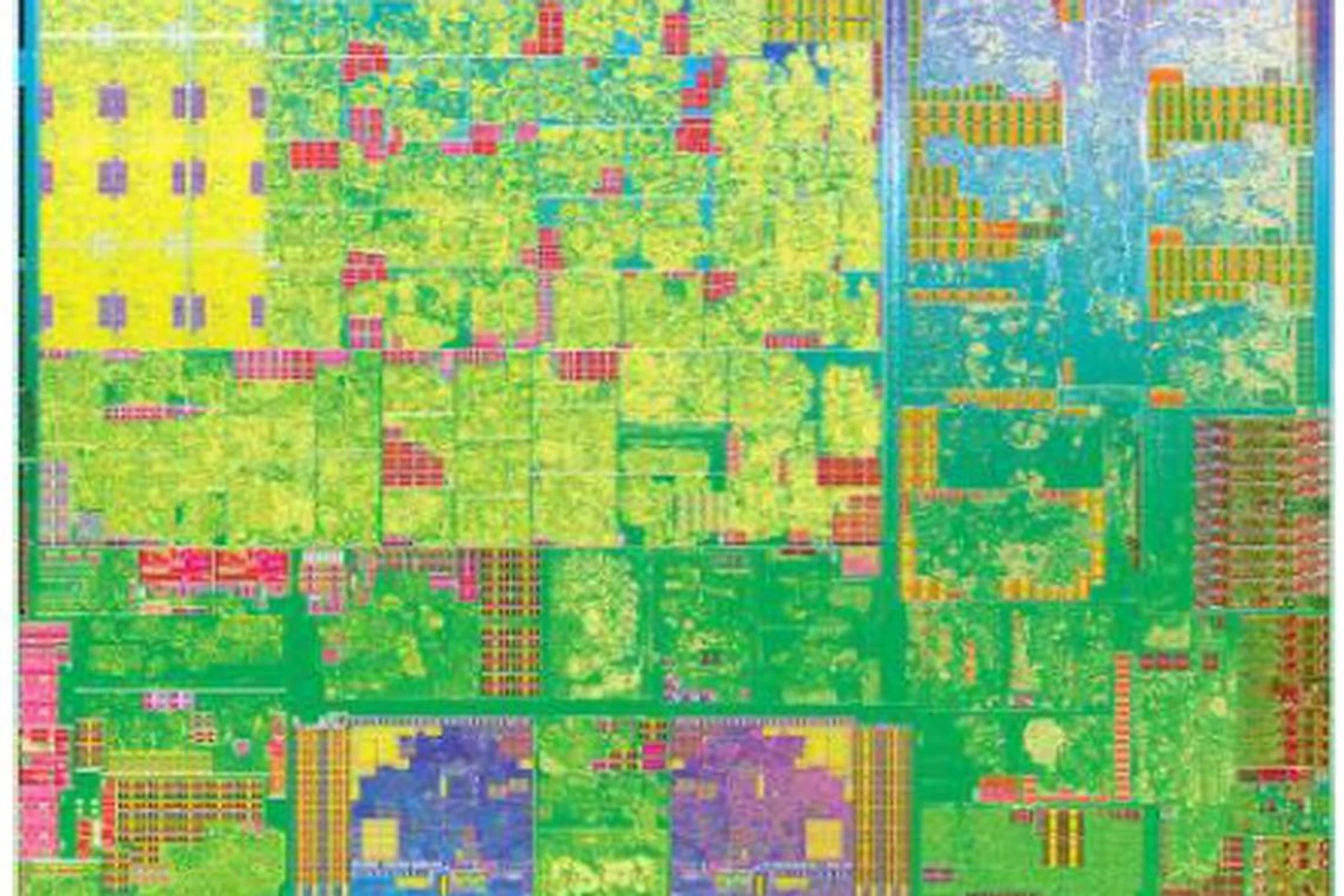 Die shot of the new Intel "Apollo Lake" SoC (Image source: Intel)