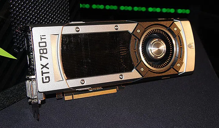 The GeForce GTX 780 Ti uses a cooler that's similar to the one found on the flagship Titan.