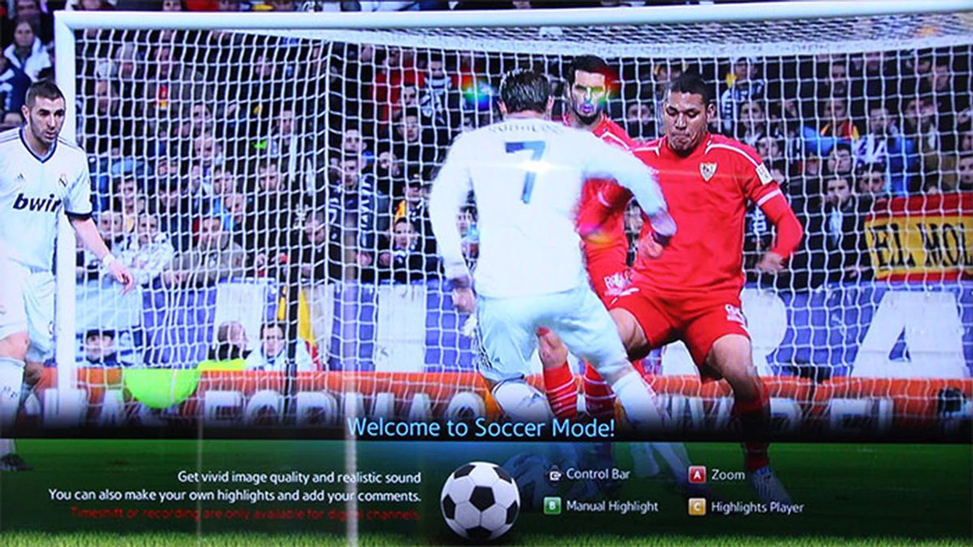 We're not fans of the pumped up colors and contrast Soccer mode brings.