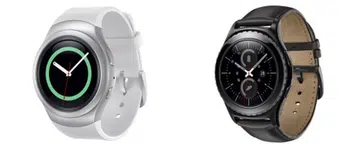 Left: Samsung Gear S2. <br> Right: Samsung Gear S2 Classic. <br>Image source: Samsung