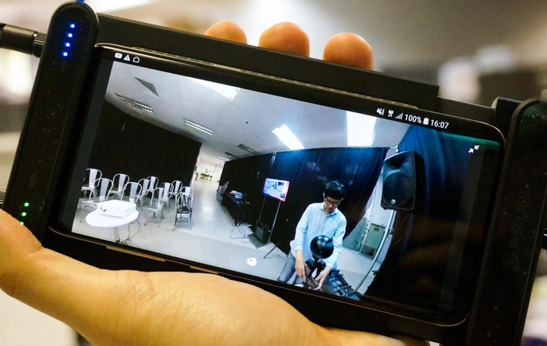 View video in real-time while being safely out of the frame with Farsight.