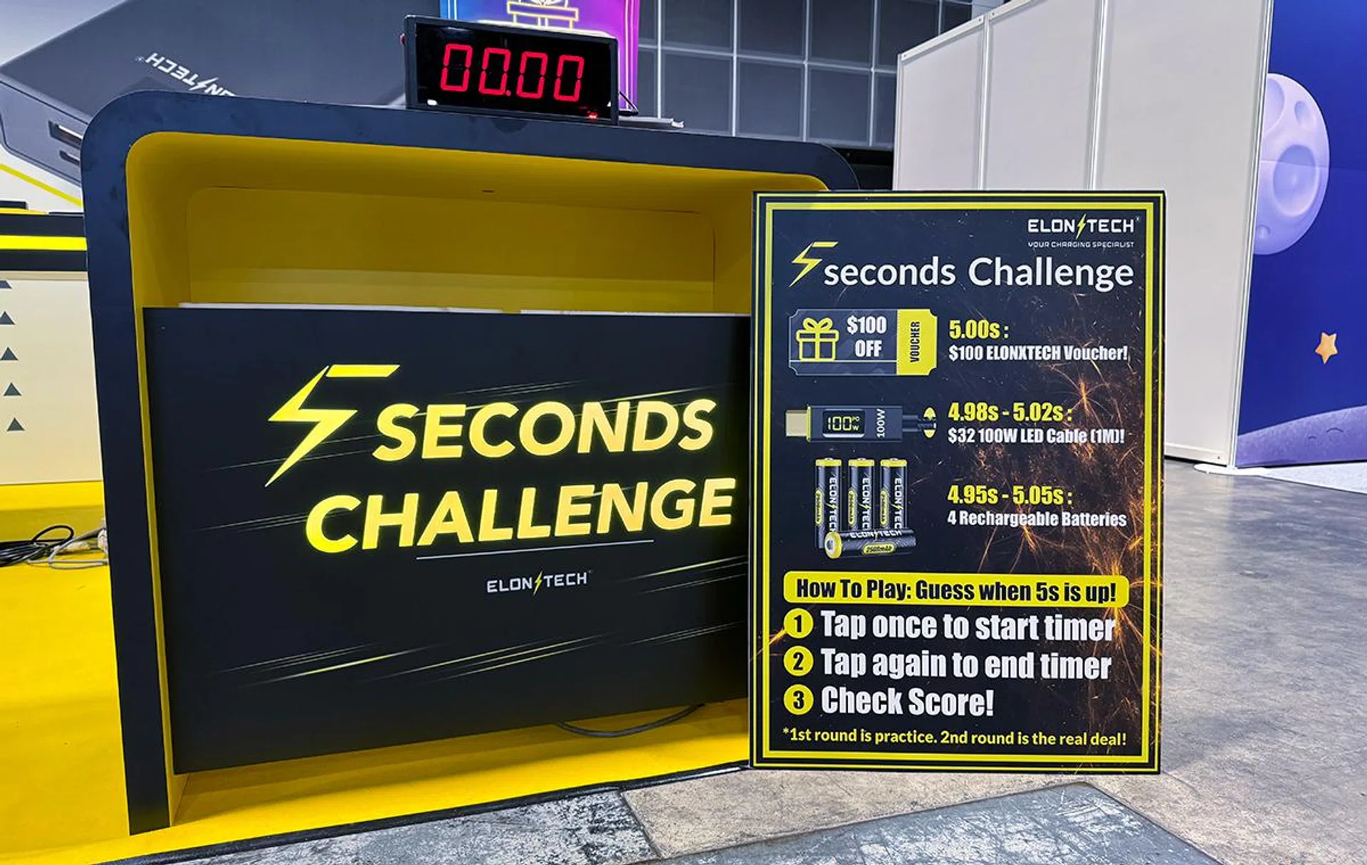 Can you hit the button exactly five seconds after?