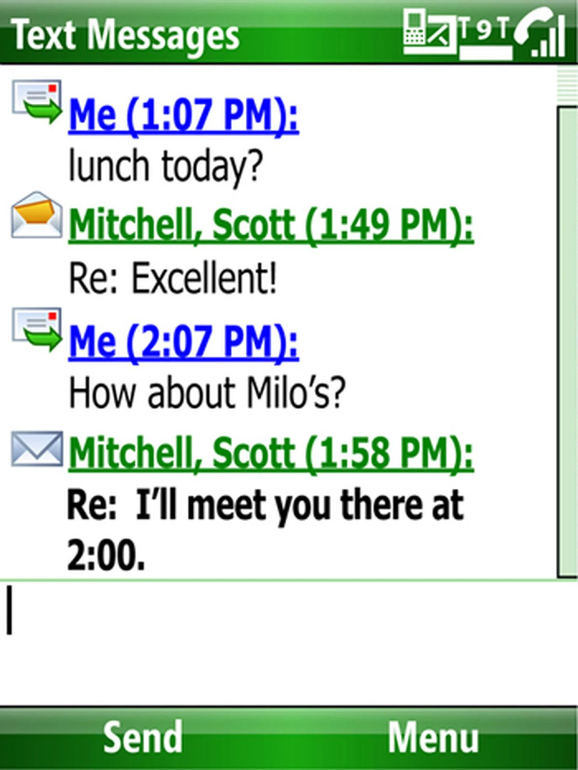 ...you'll find the popular threaded SMS pioneered by Palm for its Treo devices and given due attention by Apple's iPhone is now readily available on Windows Mobile 6.1