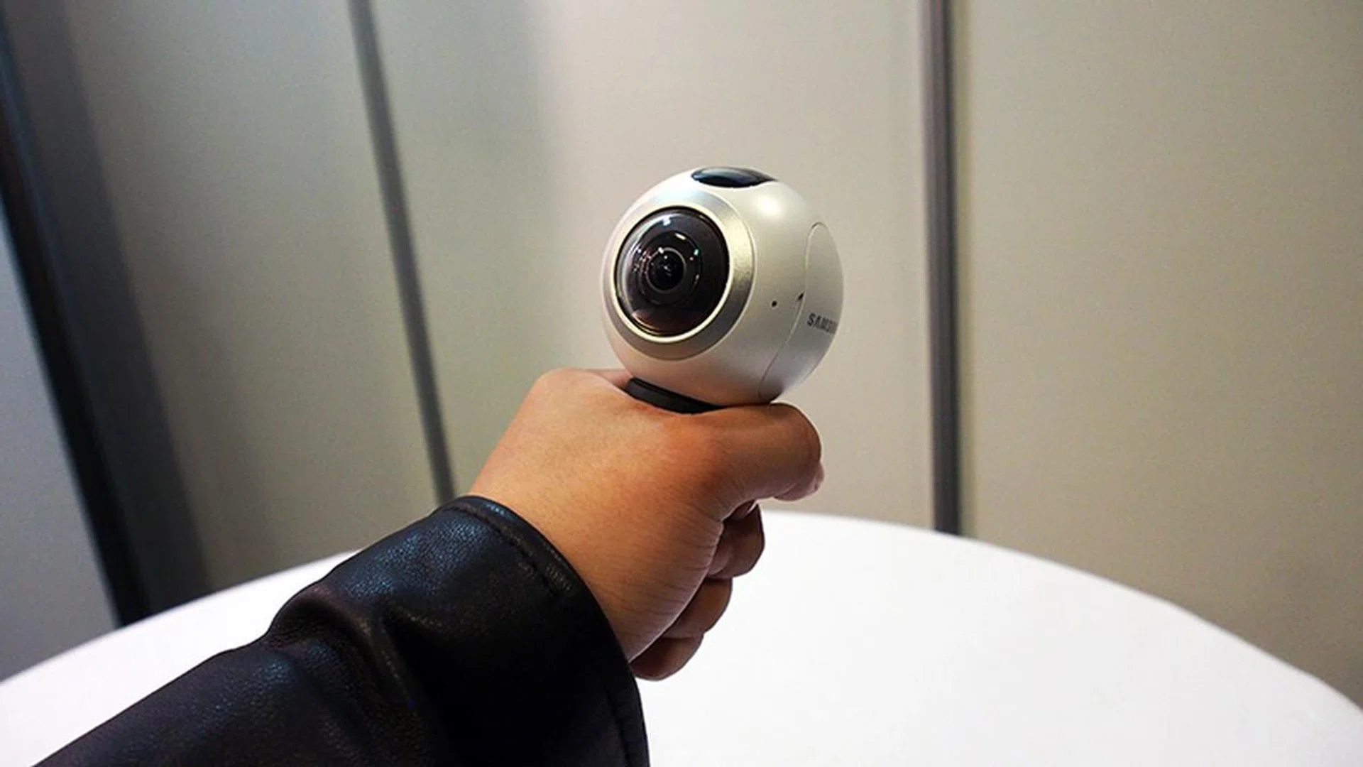 It's pocket sized, and it looks like a spherical portable speaker from the last decade.